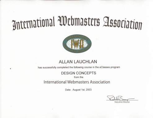 IWA Design Concepts Certificate