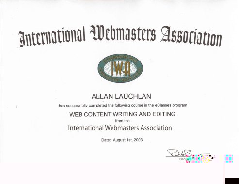 IWA Writing for the Web Certificate